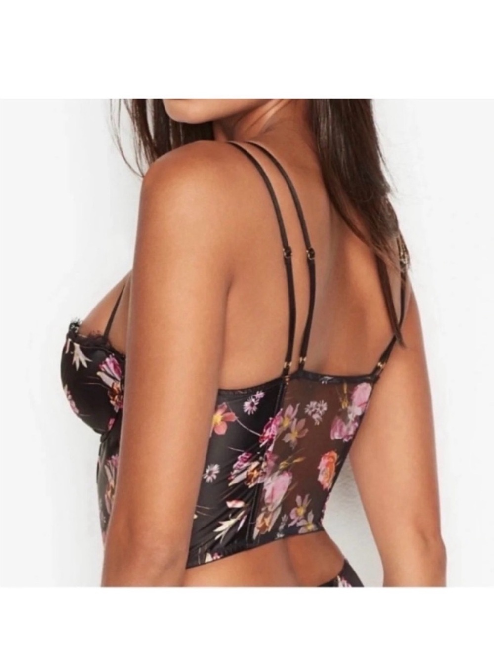 NWT Victoria's Secret Very Sexy Lightly Lined Satin Bustier Corset Top Size 32D